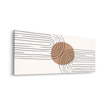 Abstrait labyrinthe lignes - tableau Dibond mat