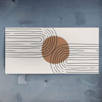 Abstracto Maze líneas - póster