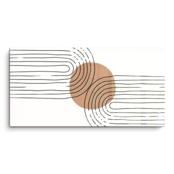 Abstrakte Labyrinthlinien - PVC-Bild glänzend