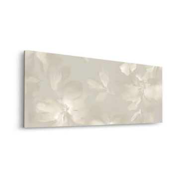 Sanftes neutrales Blumenmoti - Dibond-Bild matt
