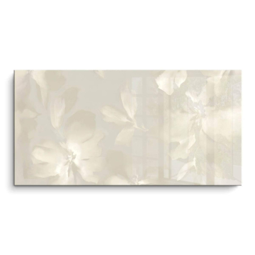 Sanftes neutrales Blumenmoti - PVC-Bild glänzend