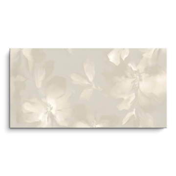 Sanftes neutrales Blumenmoti - PVC-Bild matt