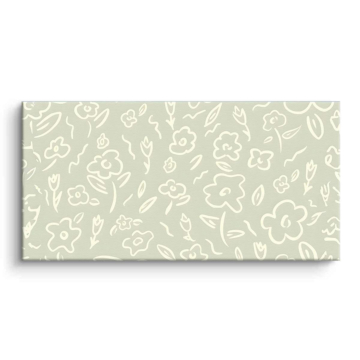 Soft Floral Pattern Canvas Art