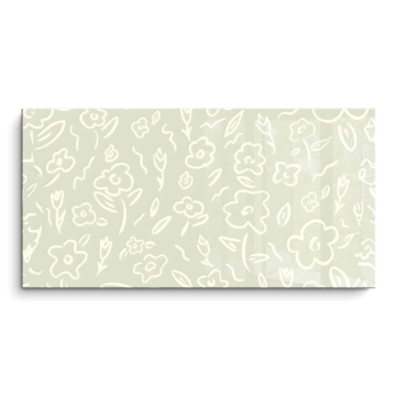 Sanftes florales Muster - PVC-Bild glänzend