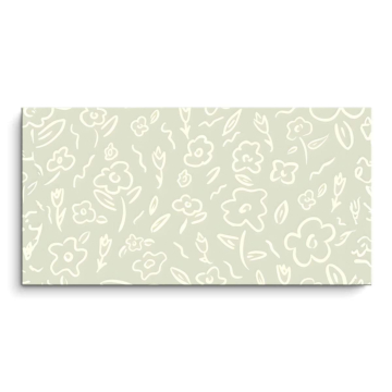 Sanftes florales Muster - PVC-Bild matt