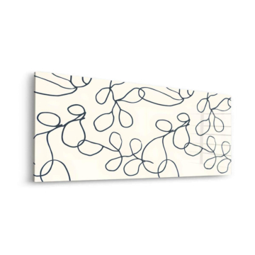 Verschlungene botanische Linien - Acrylglasbild