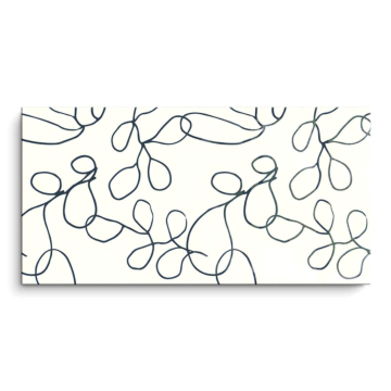 Verschlungene botanische Linien - PVC-Bild glänzend