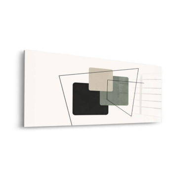 Geschichtete Quadratlinien - Acrylglasbild