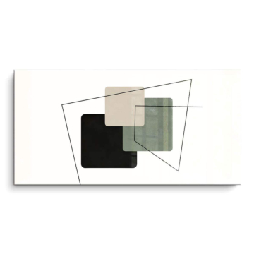 Geschichtete Quadratlinien - PVC-Bild glänzend