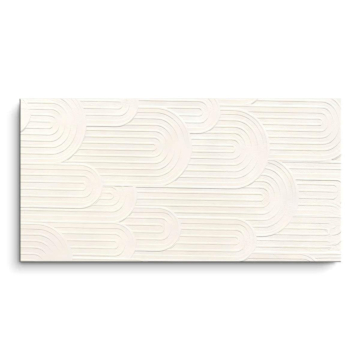 Cream Circles Lines PVC Matt Art