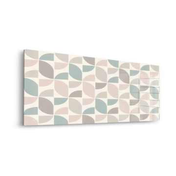 Pastelliges geometrisches Muster - Acrylglasbild