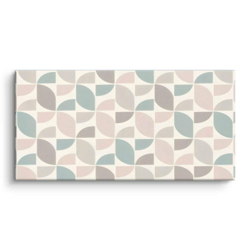 Pastelliges geometrisches Muster - Leinwandbild