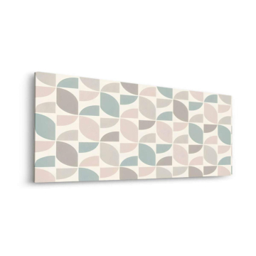 Motif géométrique pastel - tableau Dibond mat