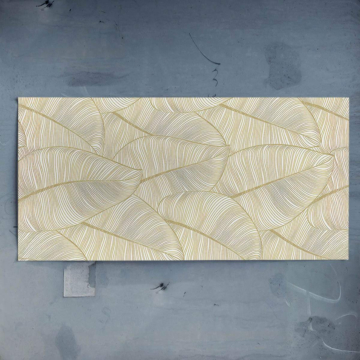 Motif plumes crème - poster