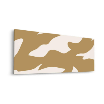 Motif camouflage beige - tableau Dibond mat