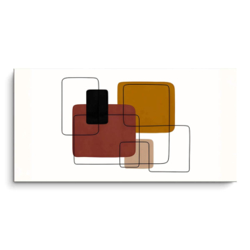 Layered Squares Abstract PVC Matt Art