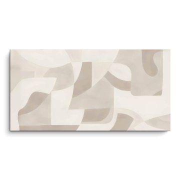 Neutral Abstract Leaves PVC Matt Art