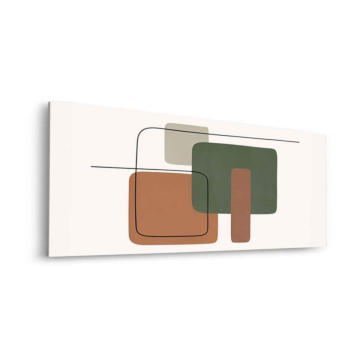 Moderne brushstroke formes - tableau Dibond mat