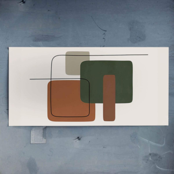 Moderne brushstroke formes - poster