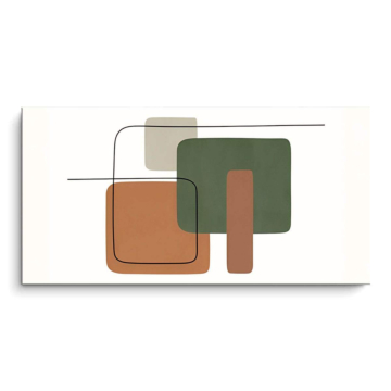 Modern Brushstroke Shapes PVC Matt Art