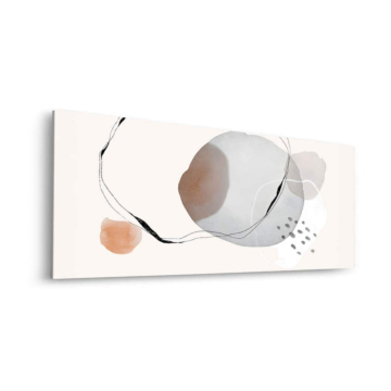 Doux cercle formes - tableau Dibond mat