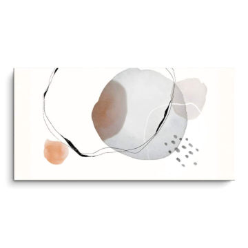 Doux cercle formes - tableau PVC mat