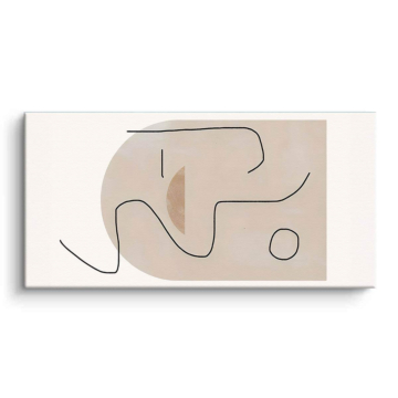 Minimalistische abstrakte Linienformen - Leinwandbild
