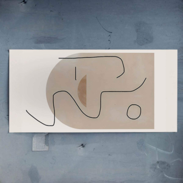 Formes linéaires abstraites minimalistes - poster