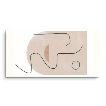 Minimalistische abstrakte Linienformen - PVC-Bild matt