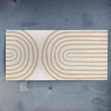 Abstrait neutre loop lignes - poster