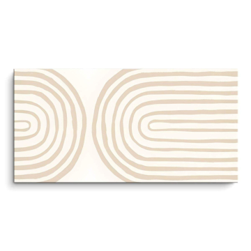 Neutrale abstrakte Loop-Linien - PVC-Bild matt