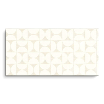 Patrón neutro círculo - cuadro PVC brillante