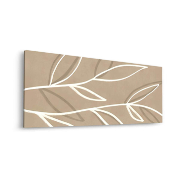 White Leaf Branch Dibond Matt Art