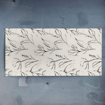 Motif feuillage noir - poster