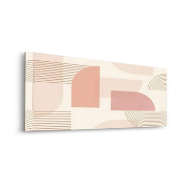 Blocs géométriques pastel - tableau Dibond mat