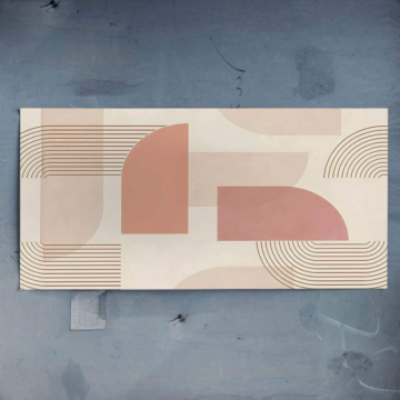 Blocs géométriques pastel - poster