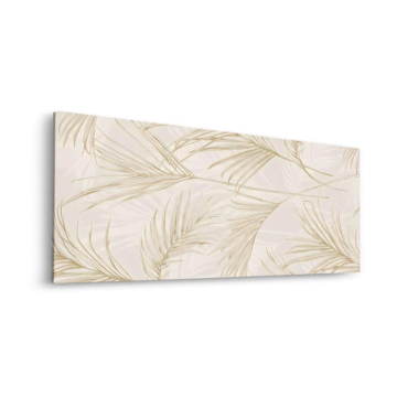Neutral Palm Leaf Pattern Dibond Matt Art