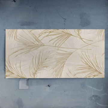 Motif feuille de palmier neutre - poster