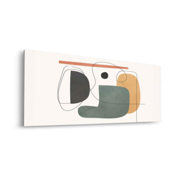 Abstrait doux formes - tableau Dibond mat