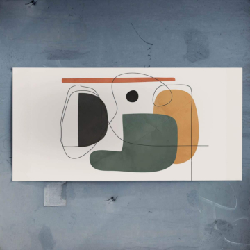 Suave abstracto formas - póster