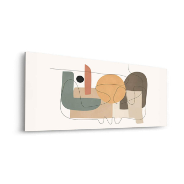 Abstrait loving formes - tableau Dibond mat