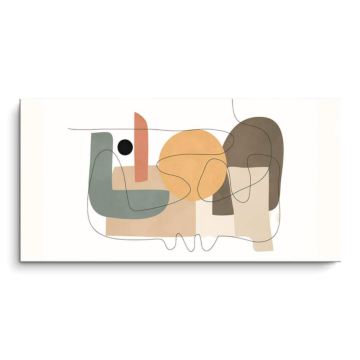 Abstrakte liebevolle Formen - PVC-Bild matt
