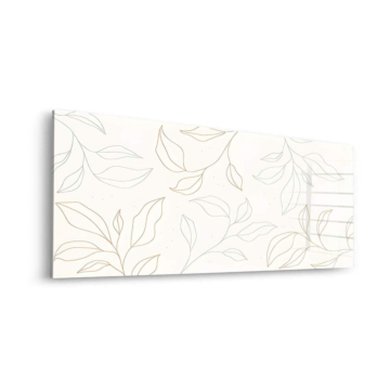 Leaf Outline Pattern Acrylic Glass Art