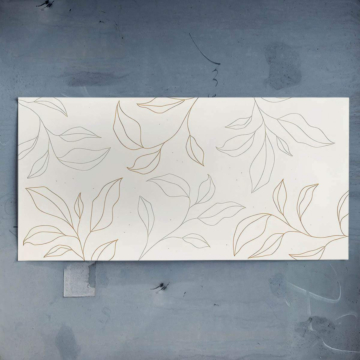 Motif contour de feuille - poster