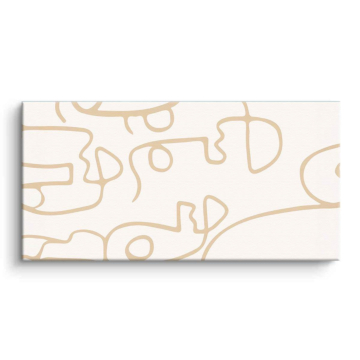 Abstract Outline Pattern Canvas Art