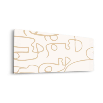 Abstract Outline Pattern Dibond Matt Art