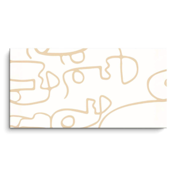 Patrón abstracto outline - cuadro PVC mate