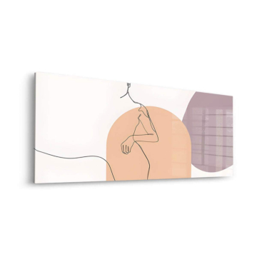 Minimalistyczny salon Chair - obraz na szkle akrylowym