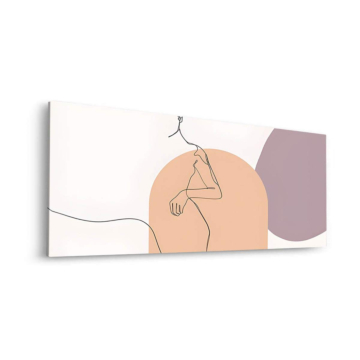 Fauteuil lounge minimaliste - tableau Dibond mat