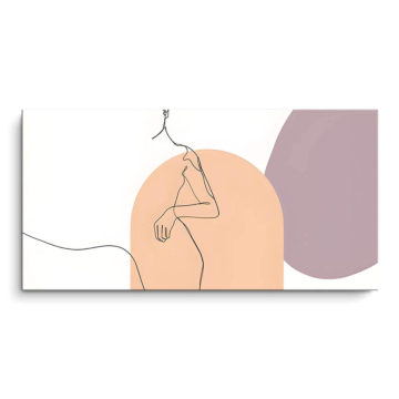Minimalistischer Lounge-Stuhl - PVC-Bild matt
